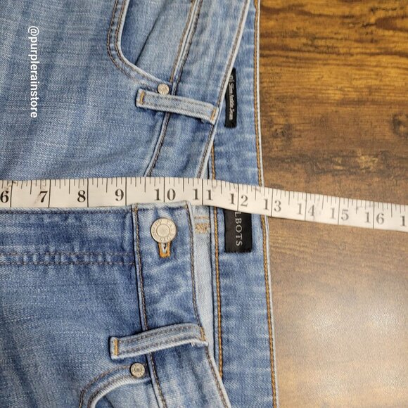 Talbots Jeans 10 Slim Ankle High Rise Tummy Control Medium Light Wash Denim - Picture 8 of 12